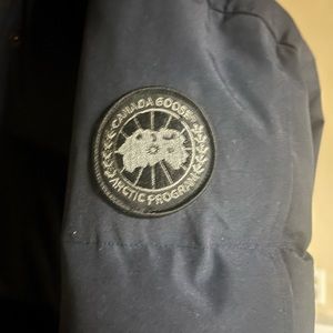 Navy blue Canada goose coat